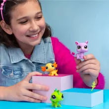 Littlest Pet Shop LPS - Orrszarvú, axolotl és leguán figuraszett