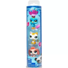 Littlest Pet Shop LPS - Kutya,  cica és madár figuraszett