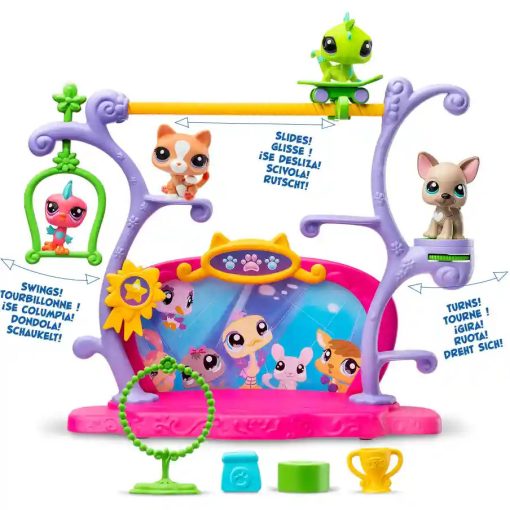 Littlest Pet Shop LPS - Tehetségkutató játékszett figurákkal (francia bulldog kutya, madár)