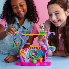 Littlest Pet Shop LPS - Tehetségkutató játékszett figurákkal (francia bulldog kutya, madár)