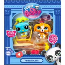 Littlest Pet Shop LPS - Tengerparti napozás figurákkal (spániel kutya, bagoly)