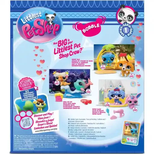 Littlest Pet Shop LPS - Tengerparti napozás figurákkal (spániel kutya, bagoly)
