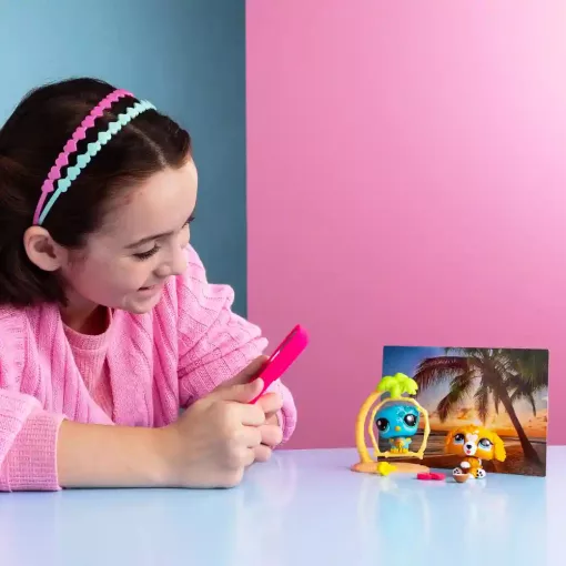 Littlest Pet Shop LPS - Tengerparti napozás figurákkal (spániel kutya, bagoly)