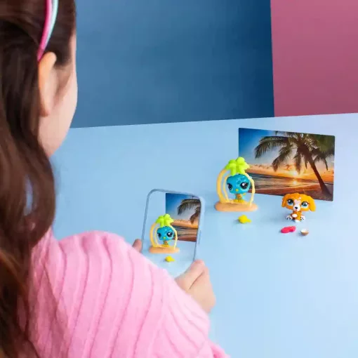 Littlest Pet Shop LPS - Tengerparti napozás figurákkal (spániel kutya, bagoly)