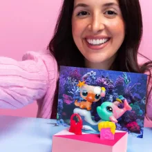 Littlest Pet Shop LPS - Vizes kaland figurákkal (vidra, delfin)