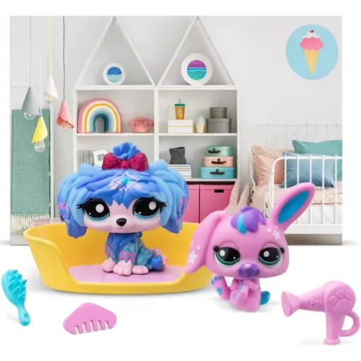 Littlest Pet Shop LPS - Fodrászat figurákkal (kutya, nyuszi)