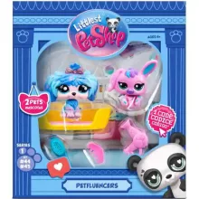 Littlest Pet Shop LPS - Fodrászat figurákkal (máltai selyemkutya (#48) és nyuszi (#49))