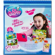 Littlest Pet Shop LPS - Kerti parti figurákkal (Lhasa apso kutya (#102) és tukán (#103))