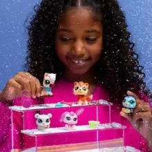 Littlest Pet Shop LPS - Téli gyűjtői készlet figurákkal (jegesmedve, pingvin, ló, farkas, nyuszi)