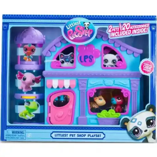 Littlest Pet Shop LPS - Littlest Pet Shop házikó figurákkal (vízidisznó, tengerimalac)