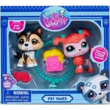 Littlest Pet Shop LPS - Shetlandi juhászkutya (#88) és pudli (uszkár) kutya (#89) figuraszett