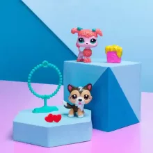 Littlest Pet Shop LPS - Shetlandi juhászkutya (#88) és pudli (uszkár) kutya (#89) figuraszett