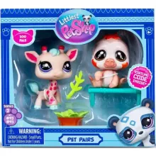 Littlest Pet Shop LPS - Zsiráf (#92) és lajhár (#93) figuraszett