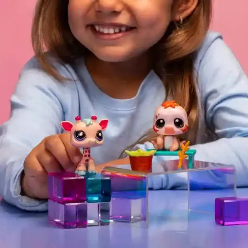 Littlest Pet Shop LPS - Zsiráf (#92) és lajhár (#93) figuraszett