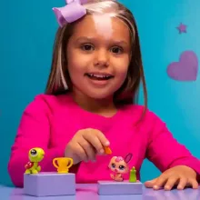 Littlest Pet Shop LPS - Teknős (#94) és nyuszi (#95) figuraszett