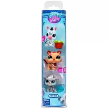 Littlest Pet Shop LPS - Oroszlán (#96), zebra (#97) és pávián (majom) (#98) figuraszett