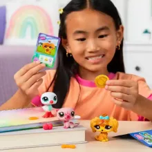 Littlest Pet Shop LPS - Máltai selyemkutya (#118), sirály (#41) és vidra (#43) figuraszett