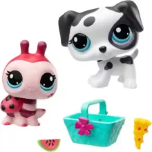 Littlest Pet Shop LPS - Katica (#149) és dalmata kutya (#156) figuraszett