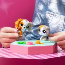 Littlest Pet Shop LPS - Skót lógófülű cica (#152) és spániel kutya (#153) figuraszett