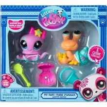 Littlest Pet Shop LPS - Polip (#154) és remeterák (#155) figuraszett