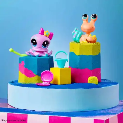 Littlest Pet Shop LPS - Polip (#154) és remeterák (#155) figuraszett