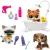   Littlest Pet Shop LPS - Wellness hétvége figurákkal (tacskó kutya (#172), sziámi cica (#173) és pomerániai törpespicc kutya (#174))