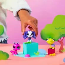 Littlest Pet Shop LPS - Hangya (#160), spániel kutya (#161) és teknős (#162) figuraszett