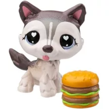 Littlest Pet Shop LPS - Husky kutya figura (#240)