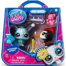 Littlest Pet Shop LPS - Harkály (fakopáncs) (#411) és nyuszi (#412) figuraszett