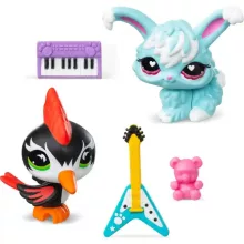Littlest Pet Shop LPS - Harkály (fakopáncs) (#411) és nyuszi (#412) figuraszett