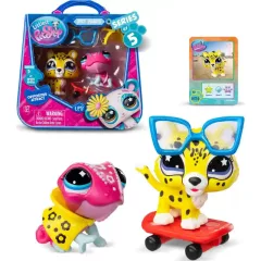   Littlest Pet Shop LPS - Kaméleon (#415) és jaguár (#416) figuraszett