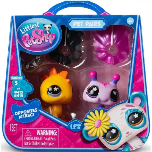 Littlest Pet Shop LPS - Méhecske (#413) és leguán (#414) figuraszett