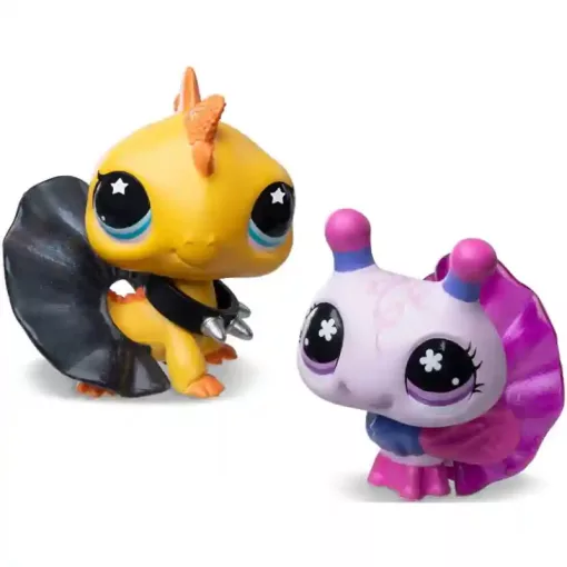 Littlest Pet Shop LPS - Méhecske (#413) és leguán (#414) figuraszett