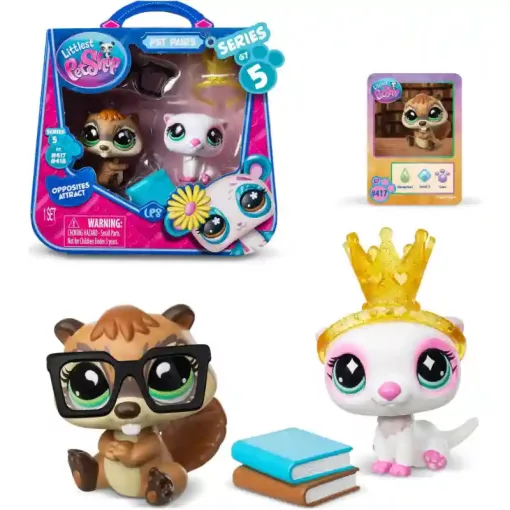 Littlest Pet Shop LPS - Hód (#417) és vidra (#418) figuraszett