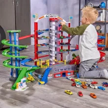 Majorette 7 szintes interaktív motorizált giga autópálya járművekkel