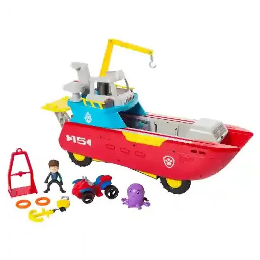Mancs őrjárat - Sea Patrol: Sea Patroller interaktív kétéltű jármű Ryder figurával
