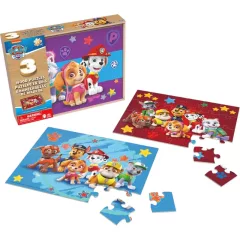 Mancs őrjárat - Paw Patrol 3 az 1-ben fa puzzle