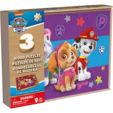 Mancs őrjárat - Paw Patrol 3 az 1-ben fa puzzle