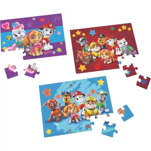 Mancs őrjárat - Paw Patrol 3 az 1-ben fa puzzle