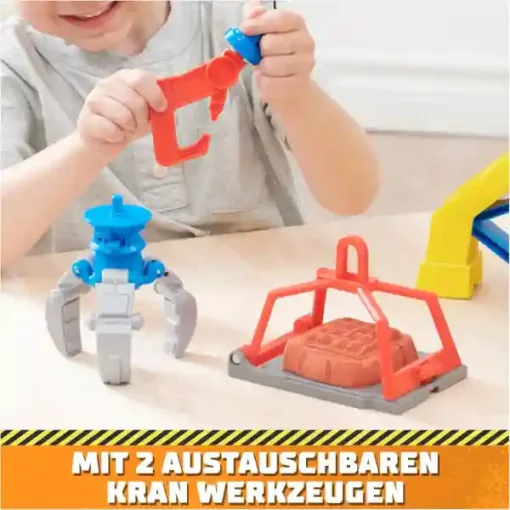 Mancs őrjárat - Rubble és csapata: interaktív építkezési daru, 60cm magas, Rubble és buldózere markolóval, Paw Patrol