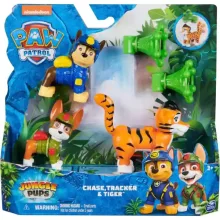 Mancs őrjárat - Dzsungelkaland: Chase, Tracker és tigris figuraszett