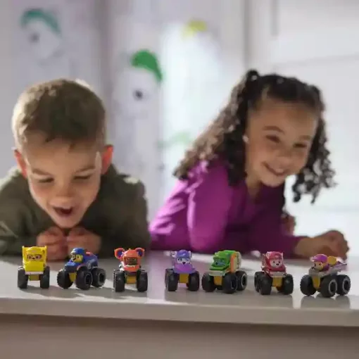 Mancs őrjárat - Rescue Wheels: Ajándékszett 7db versenyjárművel, Paw Patrol