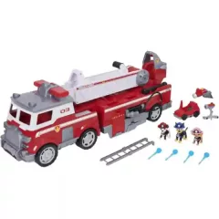   Mancs őrjárat - Óriás interaktív tűzoltóautó figurákkal, Marshall, Chase, Skye, Paw Patrol, 64cm