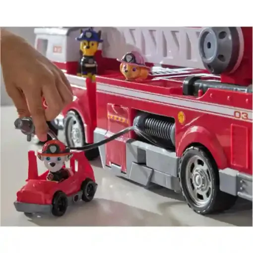 Mancs őrjárat - Óriás interaktív tűzoltóautó figurákkal, Marshall, Chase, Skye, Paw Patrol, 64cm