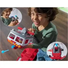 Mancs őrjárat - Óriás interaktív tűzoltóautó figurákkal, Marshall, Chase, Skye, Paw Patrol, 64cm