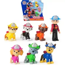 Mancs őrjárat - Fire Rescue: Tűzoltók ajándékszett 6db kutyi és 1db Ryder figurával, Paw Patrol