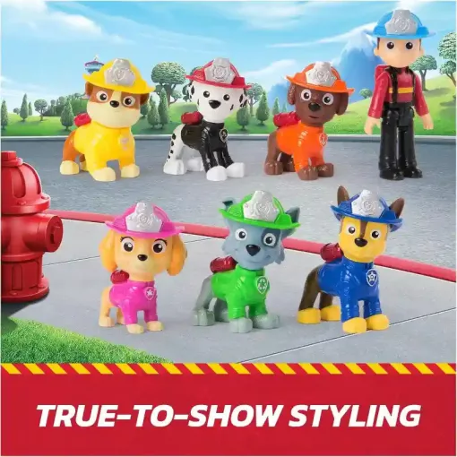 Mancs őrjárat - Fire Rescue: Tűzoltók ajándékszett 6db kutyi és 1db Ryder figurával, Paw Patrol