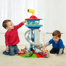 Mancs őrjárat - Óriás interaktív őrtorony Chase figurával és rendőrautóval, Paw Patrol