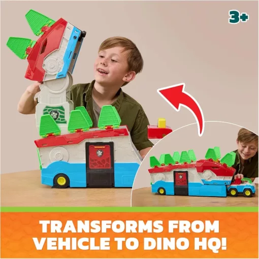 Mancs őrjárat: A dínófilm - 2 az 1-ben interaktív mobil főhadiszállás, Paw Patrol