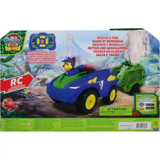 Mancs őrjárat: A dínófilm - Chase RC távirányítós dinós mentőjárműve utánfutóval, Paw Patrol